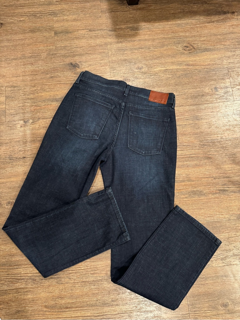Mott & Bow Men’s Straight Jeans in Dark Indigo - Picture 2 of 4